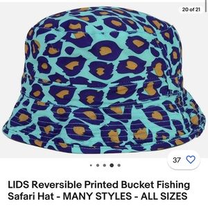 LIDS Reversible Printed Bucket Hat Leopard
